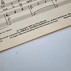 Sheet Music Hello Dolly 1968 Jerry Herman Edwin H Morris (VG)