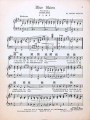 Blue Skies Sheet Music Betsy 1926 Musical Flop Belle Baker Irving Berlin