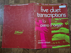 2 BKS: FIVE DUET TRANSCRIPTIONS FOR PIANO & ORGAN Eleanor Whitsett 1970 Lillenas