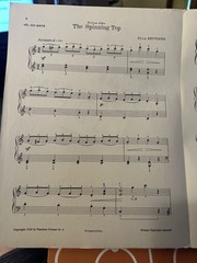 J Top Collectible Sheet Music THE SPINNING TOP by Ella Ketterer