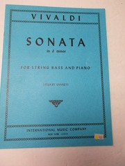 Antonio Vivaldi Sonata in D Minor for String Bass & Piano Sheet Music IMC