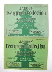 Lot 2 1930 Jacobs Evergreen Collection 50 Old Songs Band Orchestra Saxophone