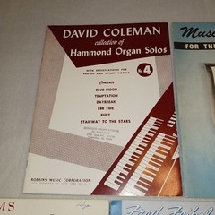 Hammond Organ Music Lot 5 Music Books Feibel Coleman Crawford Harms Vintage