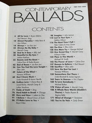 Contemporary Ballads 35 Classic Songs Sheet Music