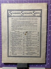 Schirmer&rsquo;s Scholastic Series Vol. 63 First Steps For the Young Pianist c. 1919