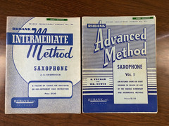 Vtg Lot 4 Saxophone Music Books Rubank Intermediate Advanced Duets Rhythm Band