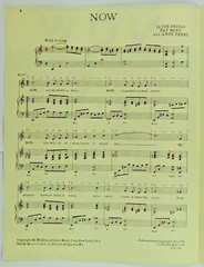 Now by Priolo Noto & Perri Piano Vocal Sheet Music Dick James Vintage Score