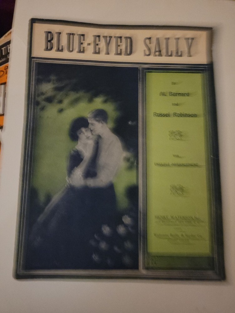 Vintage Sheet Music Blue-Eyed Sally 1924 Voice Piano Ukulele Henry Waterson S248