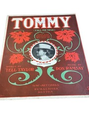 Vtg 1904 Tommy Tell Me True Sheet Music Grace Leonard Setchell Boston Barber