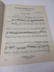E E Rogers 12 Trombone Solos Easy Play Pieces with Piano Sheet Music G Schirmer