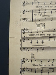 Three Coins in the Fountain Vtg Sheet Music from 20th Century Fox Movie 1954