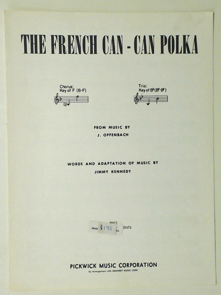 The French Can-Can Polka for Chorus / Trio 1950