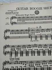 Vtg Suite Guitar Boogie Shuffle Guitar Solo Piano Sheet Music Rare Solos