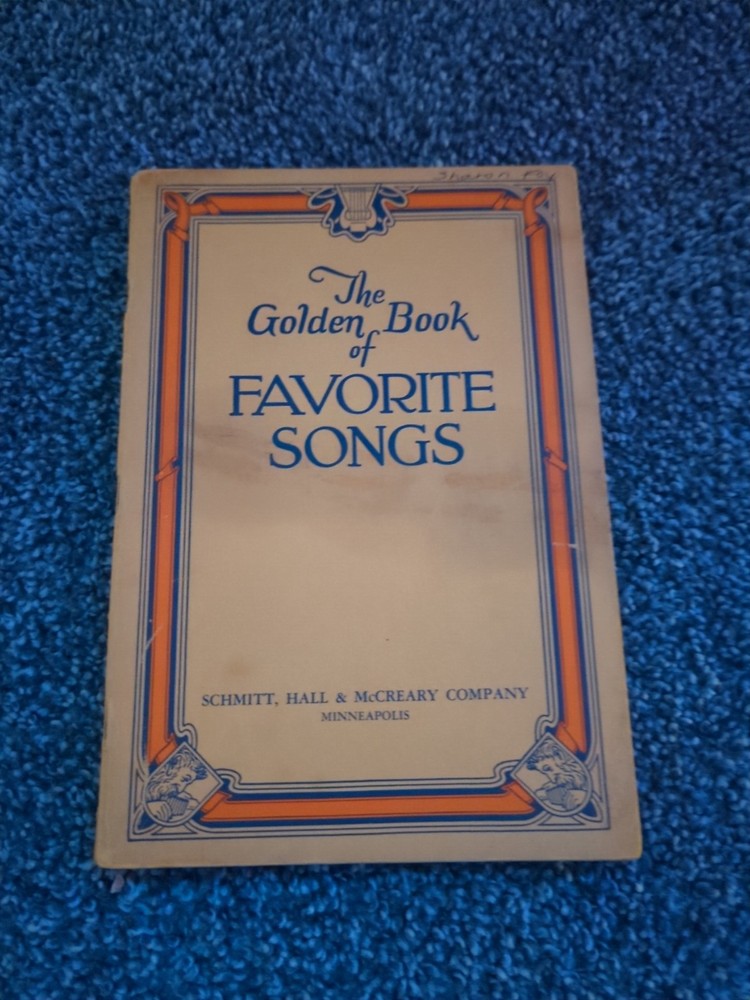 The Golden Book Of Favorite Songs Song Book 1948 Paperback 128 Pages