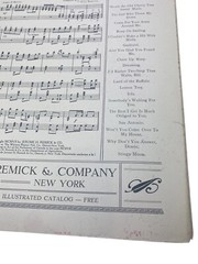 The Merry Widow Waltz Die Lustige Wittwe Witwe Sheet Music Franz Lehar RARE 1907
