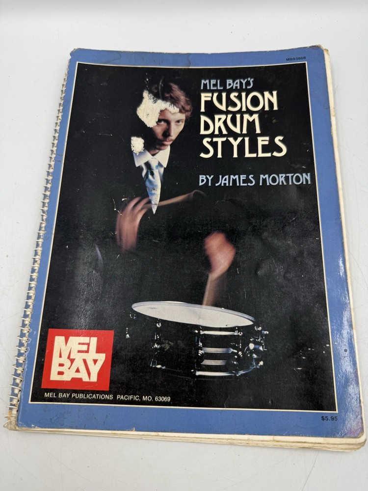 VTG 1982 Mel Bay&rsquo;s Fusion Drum Styles by James Morton Music Instruction Book