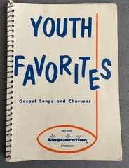 YOUTH FAVORITES 1963 Christian/Gospel Music Book, spiral bound, 130 pages