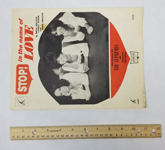 The Supremes Stop In The Name Of Love Sheet Music 1965 Vintage Motown Diana Ross