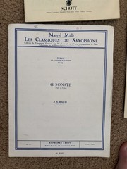 Solo Music For Alto Saxophone – Used (good)