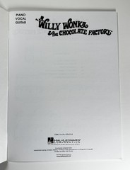 Willy Wonka & The Chocolate Factory 1971 Song Book Sheet Music Vintage