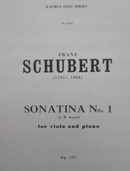 Schubert Sonatina No.1 in D Major opus 137 for Viola and Piano