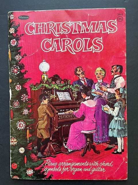 Vintage Christmas Classic Carols Songbook by Whitman ~ Piano/Organ Arrangements