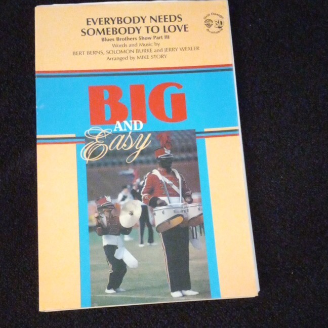 Warner Bros. Everybody Needs Somebody to Love Marching Band Complete Score/Parts