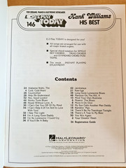 1982 Hank Williams Easy Play Electronic Keyboard Piano Music No 146 Songbook