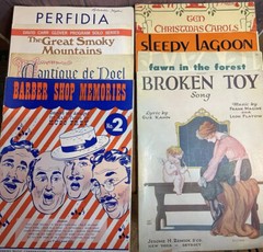 Sheet Music 1920-1960s 60 Pieces of Early 1920&rsquo;s to 1960&rsquo;s Sheet Music Vintage