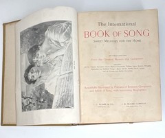 Antique 1901 International Book of Song Hardcover Sheet Music Book Inscription