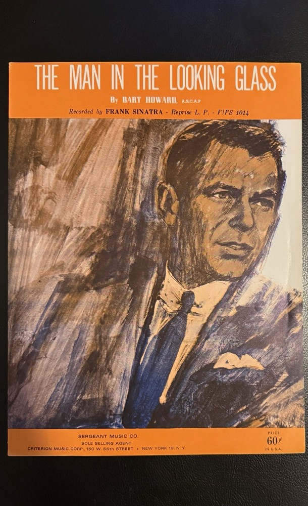 The Man In The Looking Glass (FRANK SINATRA) 1965 Pop Sheet Music, Bart Howard