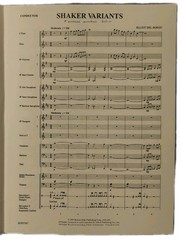 Full Score Concert Band Shaker Variants Elliot Del Borgo