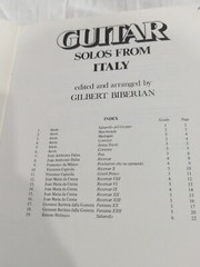 Gilbert Biberian Solos From Italy For Classical Guitar Rare Vintage Sheet Music