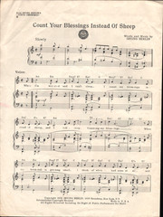 1952 BING CROSBY Irving Berlin film sheet music WHITE CHRISTMAS « Count Sheep »