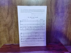 To Tell the Untold SATB Choir Sheet Music Lot 28 Copies Dick Anthony Lillenas Ca