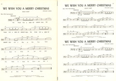 Wonderful Music Of Christmas Songbook Trombone Bass Clef 1963 Kendall Solo Duet