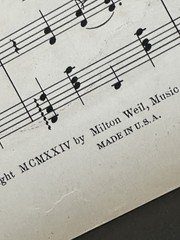 The One I Love Piano Voice Sheet Music Kahn/Jones 1924 Milton Weil