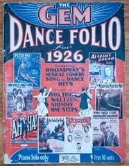 GEM Dance Folio 1926 Piano Sheet Music Fox Trot Waltz One-Step Jacques Adrian
