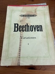 Edition Peters Nr. 298b Beethoven Variationen (Variations) II for Piano