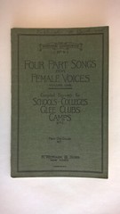 Witmark Choruses No. 6 Vol. 1 Female Four-Part Songs 1926 Sheet Music Songbook