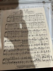 BEATLES LET IT BE SONG BOOK SHEET MUSIC PIANO GUITAR 1970 TAB LYRICS