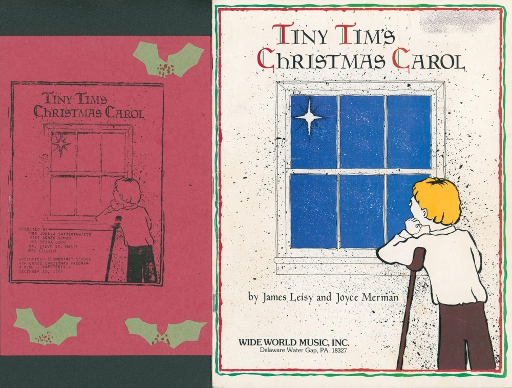 Tiny Tim&rsquo;s Christmas Carol Musical Play Complete Score & Chorus Part 1981 Leisy