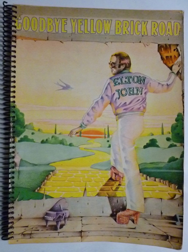 Spiral bound ELTON JOHN Songbook GOODBYE YELLOW BRICK ROAD Sheet Music 18 Songs