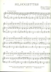 Herman&rsquo;s Hermits Silhouettes sheet music Peter Noone Regent Music 1965