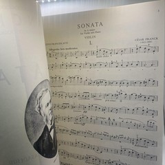 Vintage International Music Franck Sonata A Major Violin Piano Sheet Music USA