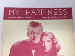 « My Happiness » Sheet Music Book by Betty Peterson and Borney Bergantine