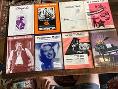 Vintage Sheet Music & Piano Book Lot – Show Tunes, Standards, Holiday, Movies