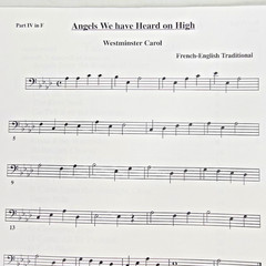28 Christmas Carols for French Horn Quartet Parts I to IV in F Music Book Scores