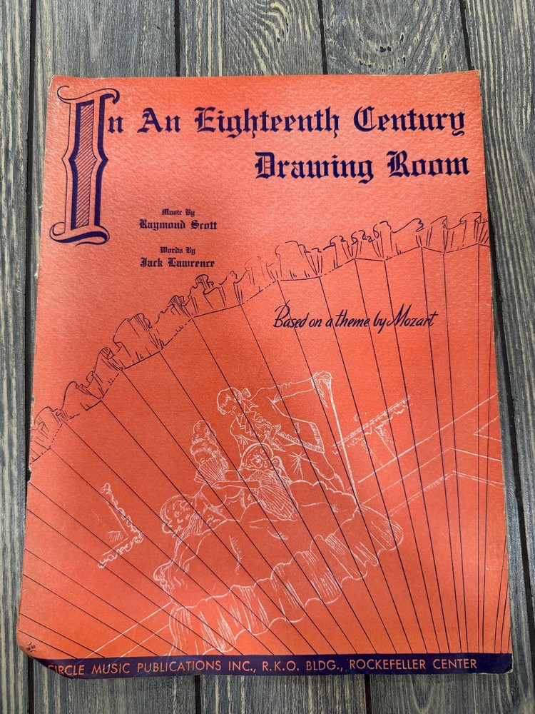 In An Eighteenth Century Drawing Room Sheet Music Scott P/V/G 1939