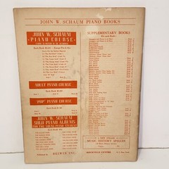 Vintage 1946 John W Schaum Adult Piano Course Book 1 Music Instruction Book